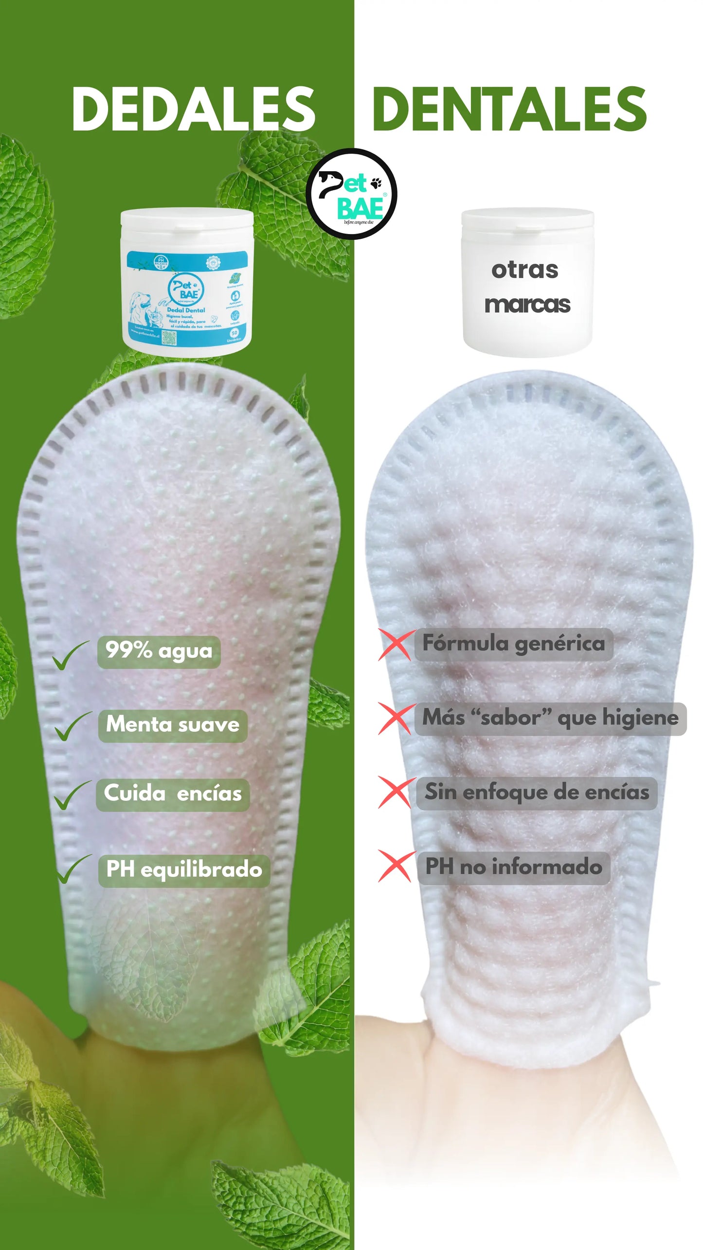 Dedales Dentales Desechables para Mascotas