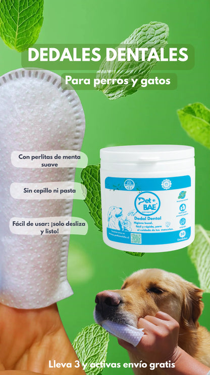 Dedales Dentales Desechables para Mascotas