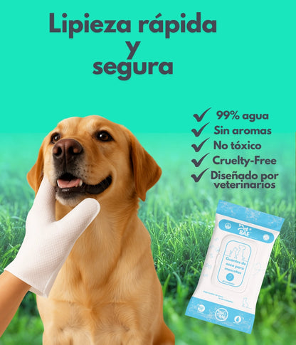 Guantes Pet BAE para limpieza de mascotas higiene pet glove wipe