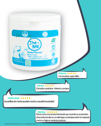 Dedales dentales para perros y gatos 99% agua